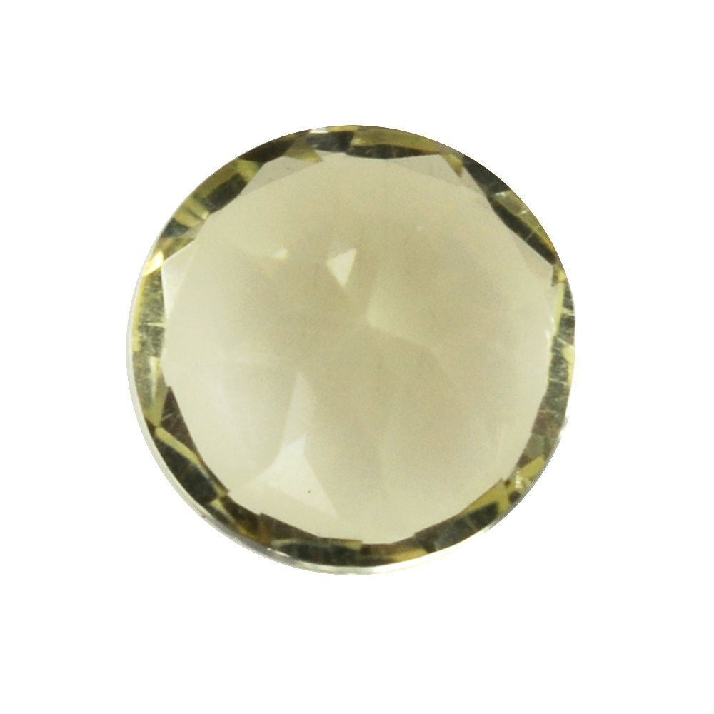 LEMON QUARTZ CUT ROUND(GREEN GOLD) 6MM 0.80 Cts.