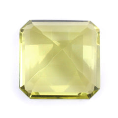 LEMON QUARTZ CUT SQUARE-OCTAGON (GREEN GOLD) 14MM 11.51 Cts.