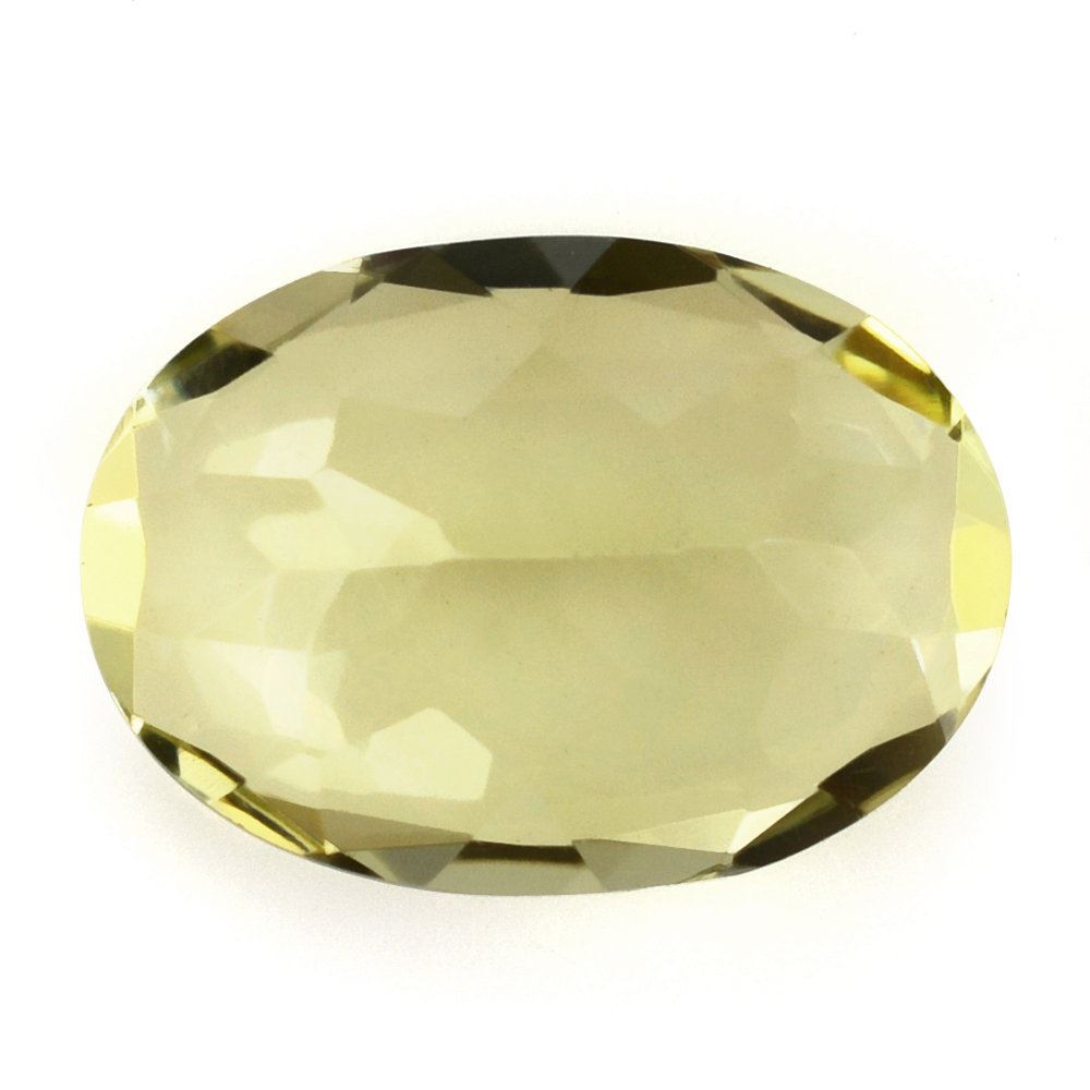 LEMON QUARTZ CUT OVAL (GREEN GOLD) 14X10MM 5.03 Cts.