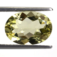 LEMON QUARTZ CUT OVAL (GREEN GOLD) 14X10MM 5.03 Cts.