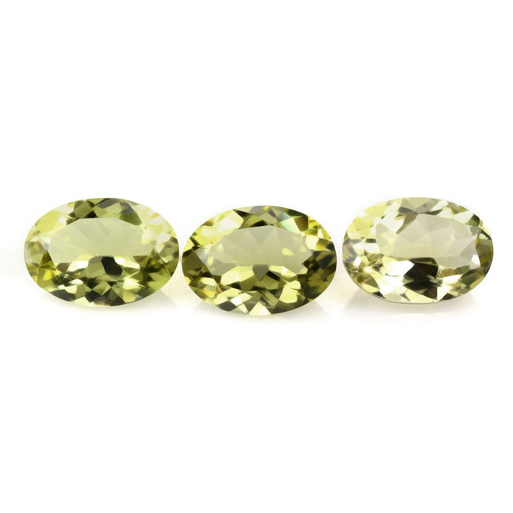 LEMON QUARTZ CUT OVAL (GREEN GOLD) 14X10MM 5.03 Cts.