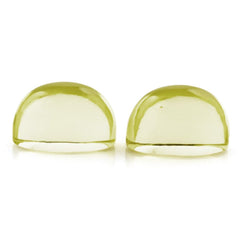 LEMON QUARTZ HIGH DOME OVAL CAB (GREEN GOLD) 12X5.50MM 4.10 Cts.