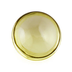 LEMON QUARTZ LENTIL ROUND (GREEN GOLD) 9MM 2.07 Cts.