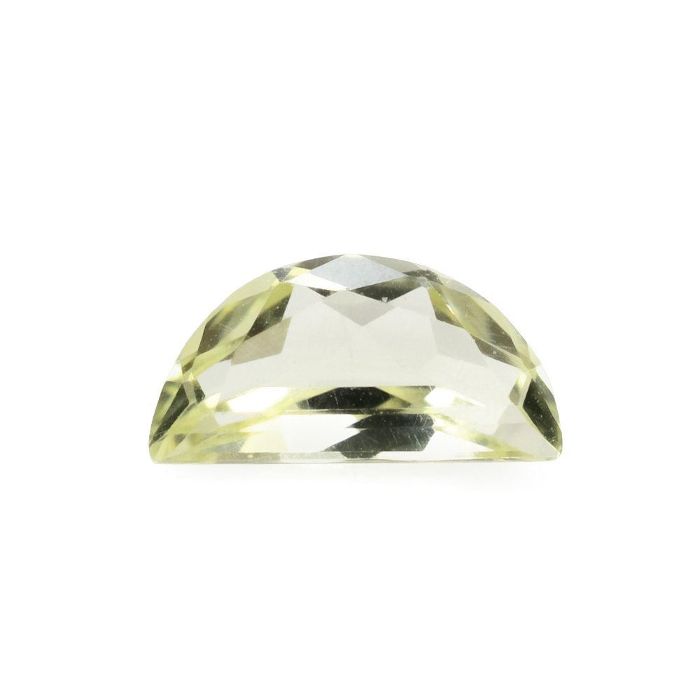 LEMON QUARTZ HALF MOON (GREEN GOLD) 8X4MM 0.53 Cts.