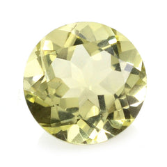 LEMON QUARTZ CUT ROUND (GREEN GOLD) 10MM 3.45 Cts.