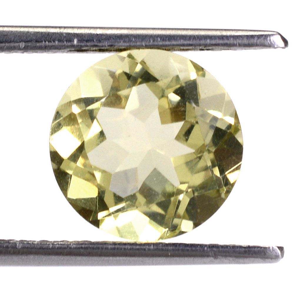 LEMON QUARTZ CUT ROUND (GREEN GOLD) 10MM 3.45 Cts.