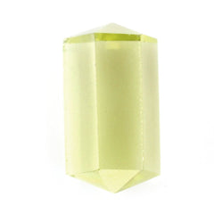 LEMON QUARTZ FACETED TUBE (GREEN GOLD) 12X6MM 4.00 Cts.