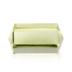 LEMON QUARTZ FACETED TUBE (GREEN GOLD) 12X6MM 4.00 Cts.