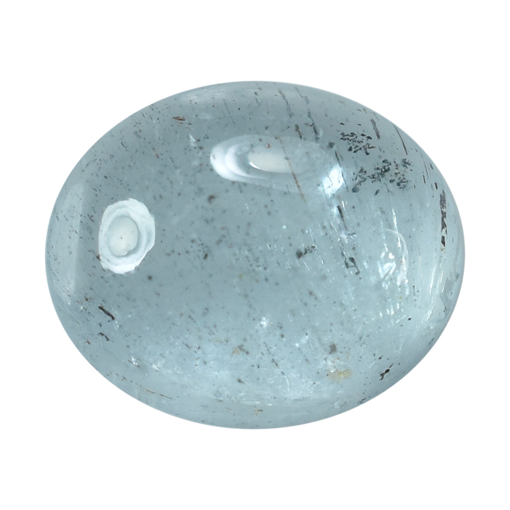 MOSS AQUAMARINE PLAIN OVAL CAB 12X10MM (TH. 5.00-5.40MM) 4.81 Cts.