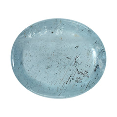 MOSS AQUAMARINE PLAIN OVAL CAB 12X10MM (TH. 5.00-5.40MM) 4.81 Cts.