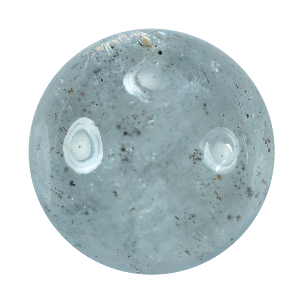 MOSS AQUAMARINE PLAIN ROUND CAB 12MM (TH. 6.00-6.40MM) 6.82 Cts.