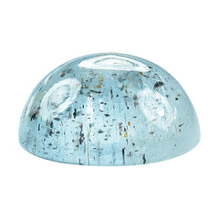 MOSS AQUAMARINE PLAIN ROUND CAB 10MM 3.87 Cts.