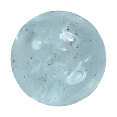 MOSS AQUAMARINE PLAIN ROUND CAB 8MM (TH. 4.00-4.40MM) 2.15 Cts.