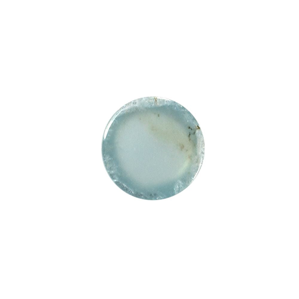 MOSS AQUAMARINE PLAIN ROUND CAB 6.00X6.00 MM 0.90 Cts.