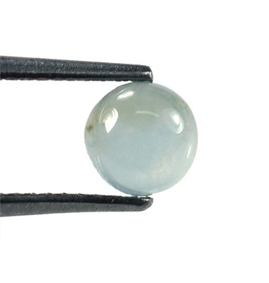 MOSS AQUAMARINE PLAIN ROUND CAB 6.00X6.00 MM 0.90 Cts.