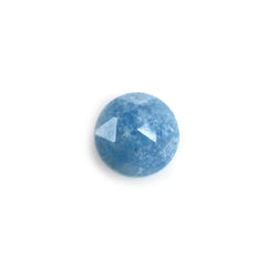 MILKY BLUE QUARTZ ROSE CUT ROUND CAB 4MM 0.22 Cts.