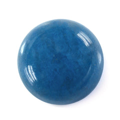 MILKY BLUE QUARTZ ROUND CAB (DARK) 12MM 7.15 Cts.