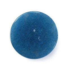 MILKY BLUE QUARTZ ROUND CAB (DARK) 12MM 7.15 Cts.