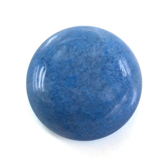 MILKY BLUE QUARTZ ROUND CAB (MEDIUM) 12MM 6.90 Cts.