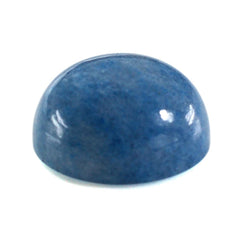 MILKY BLUE QUARTZ ROUND CAB (MEDIUM) 12MM 6.90 Cts.