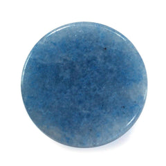 MILKY BLUE QUARTZ ROUND CAB (MEDIUM) 12MM 6.90 Cts.