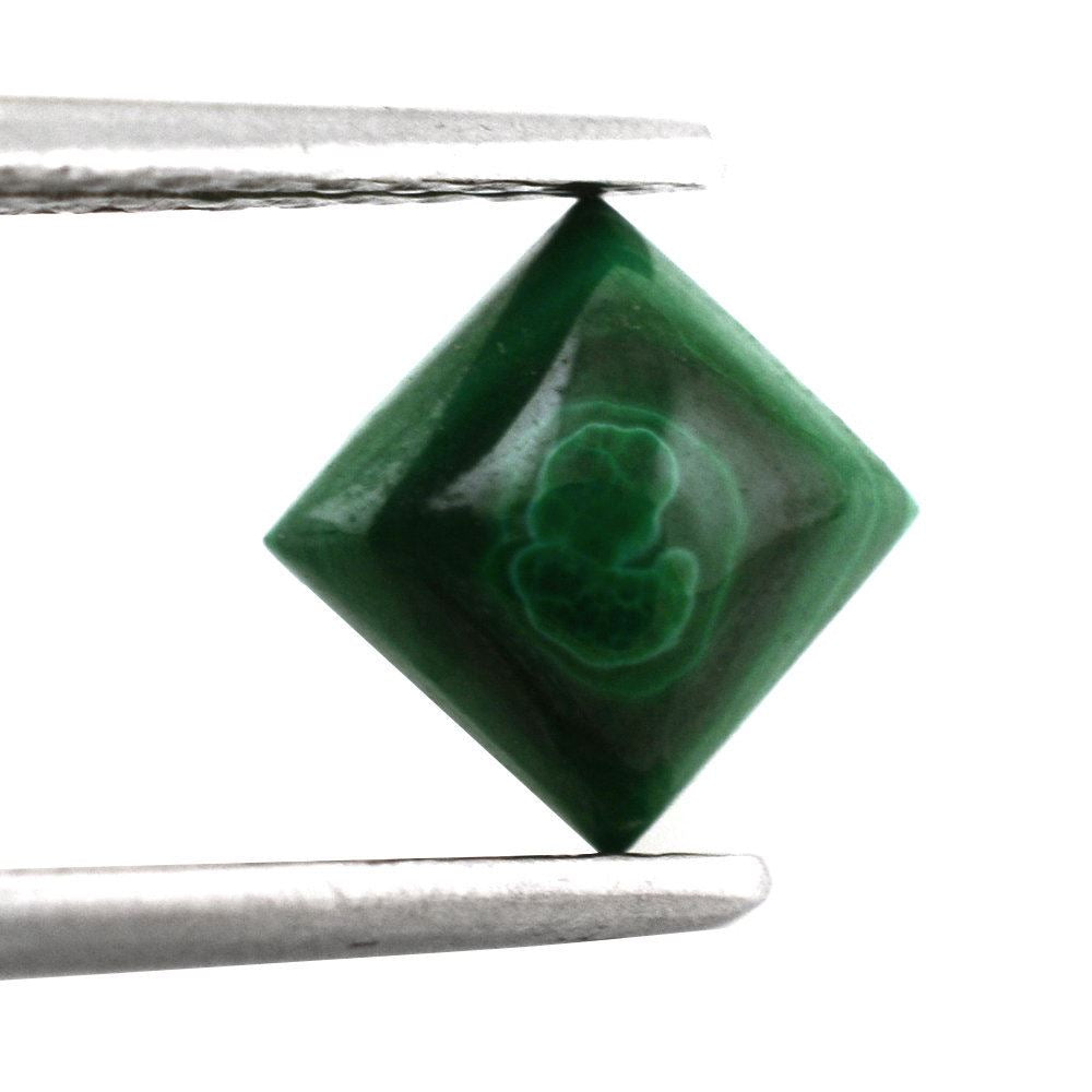 MALACHITE SQUARE CAB 6MM 1.50 Cts.