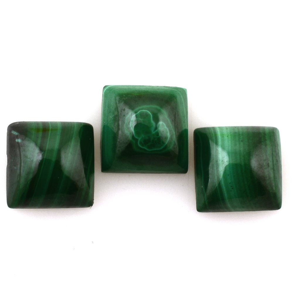 MALACHITE SQUARE CAB 6MM 1.50 Cts.