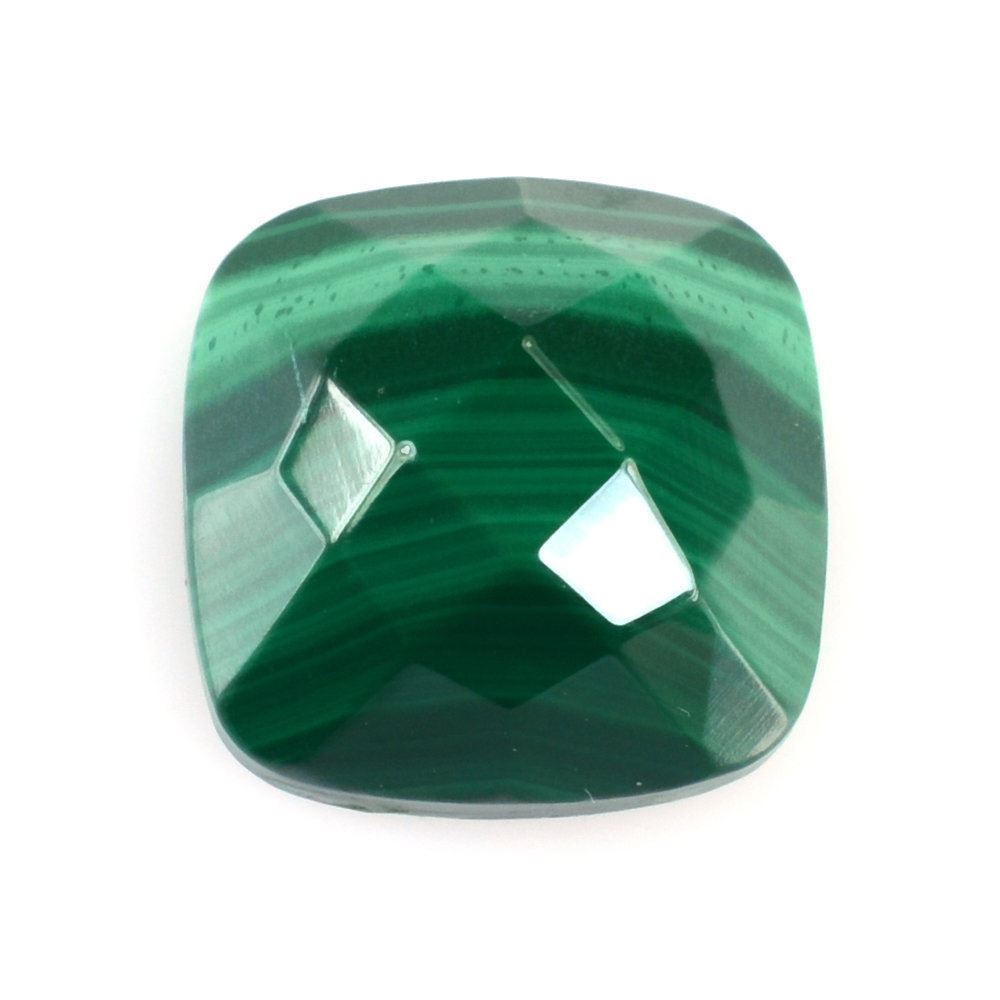 MALACHITE CHECKER CUSHION CAB 10MM 6.15 Cts.