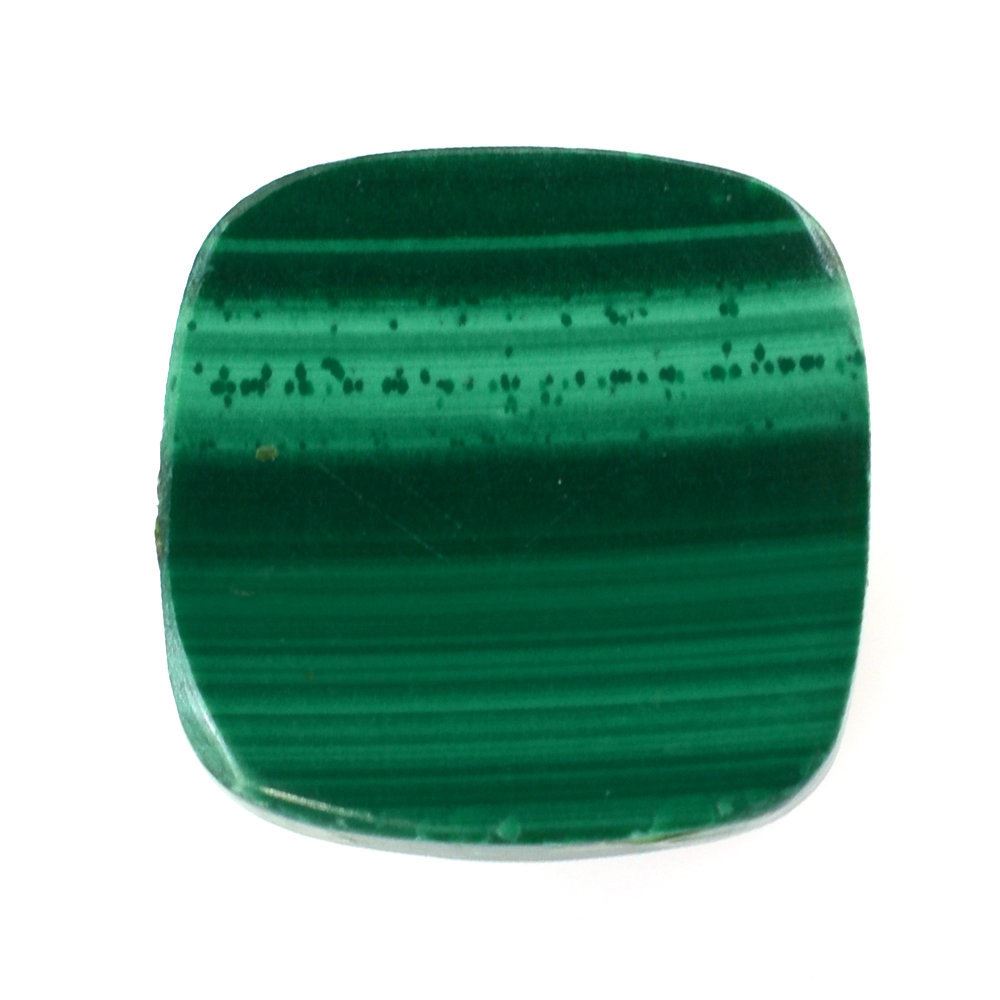 MALACHITE CHECKER CUSHION CAB 10MM 6.15 Cts.