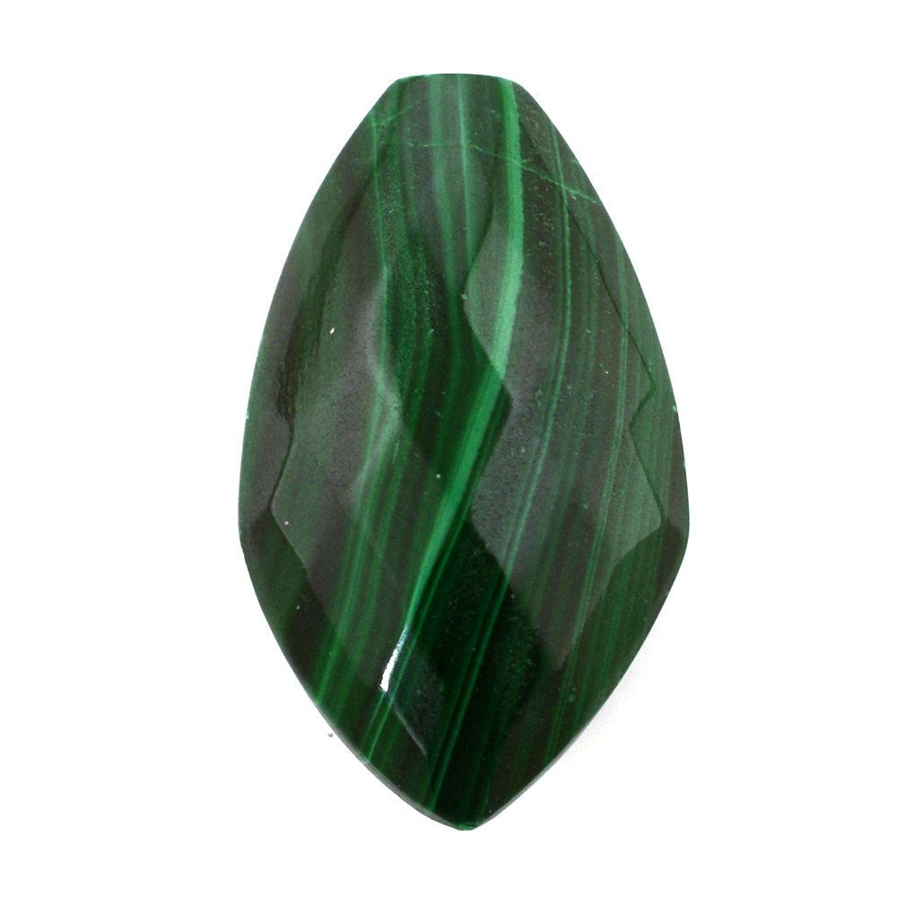 MALACHITE BRIOLETTE FANCY (HALF DRILL 1.00MM) 19X11MM 12.13 Cts.