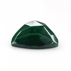 MALACHITE ROSE CUT TRILLION CAB 14MM 11.78 Cts.