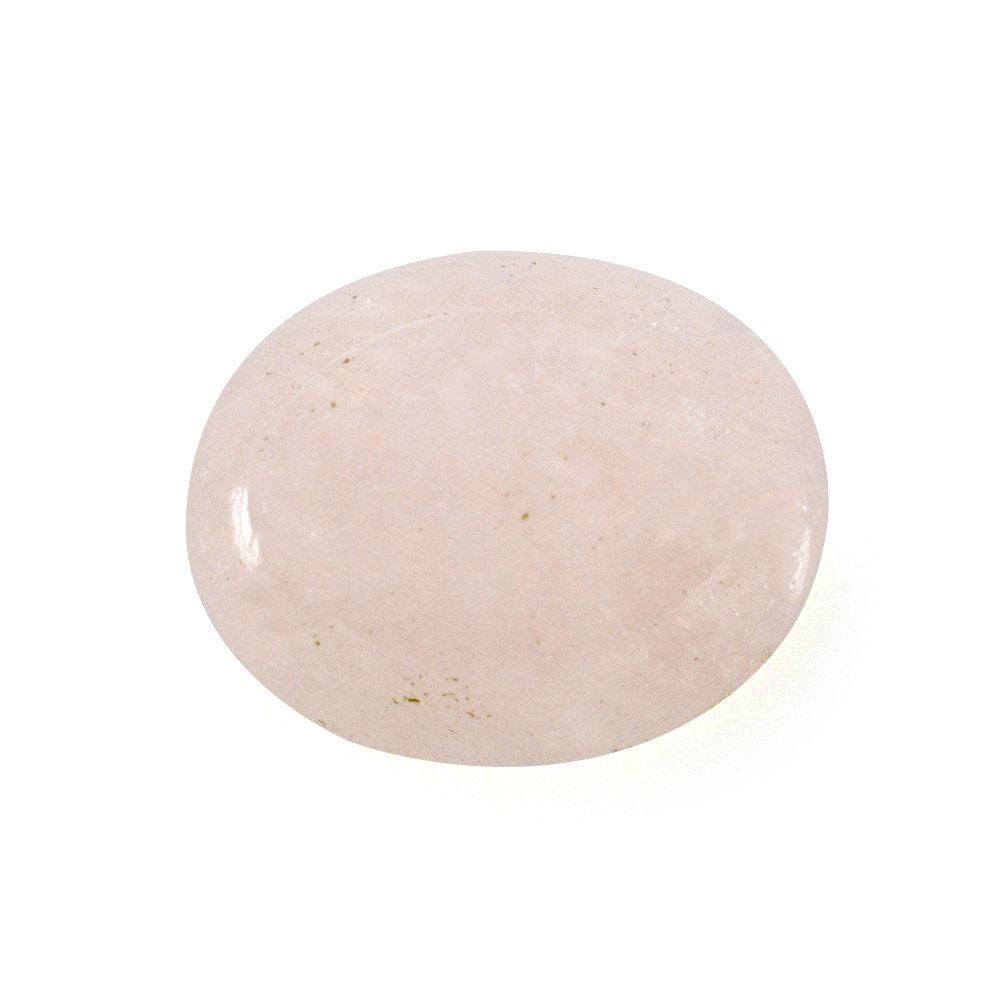 MILKY MORGANITE PLAIN OVAL CAB 10X8MM 2.40 Cts.