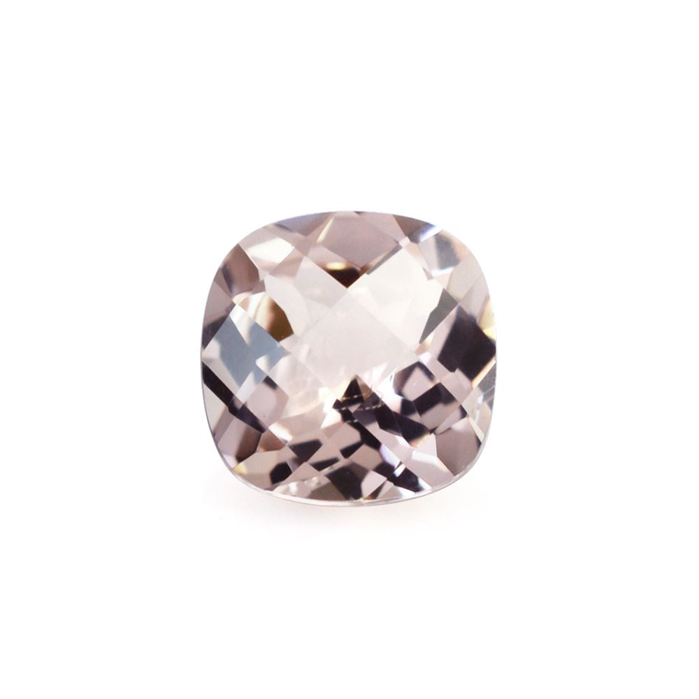 MORGANITE CHECKER CUT CUSHION (AA) (HI) 6MM 0.73 Cts.