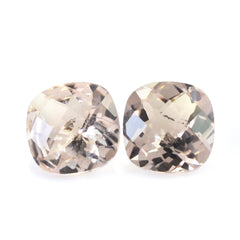 MORGANITE CHECKER CUT CUSHION (AA) (HI) 6MM 0.73 Cts.