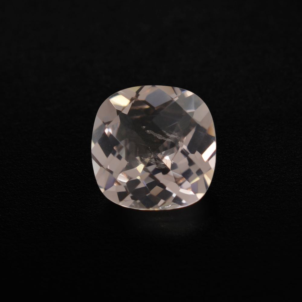 MORGANITE CHECKER CUT CUSHION (AA) (HI) 6MM 0.73 Cts.