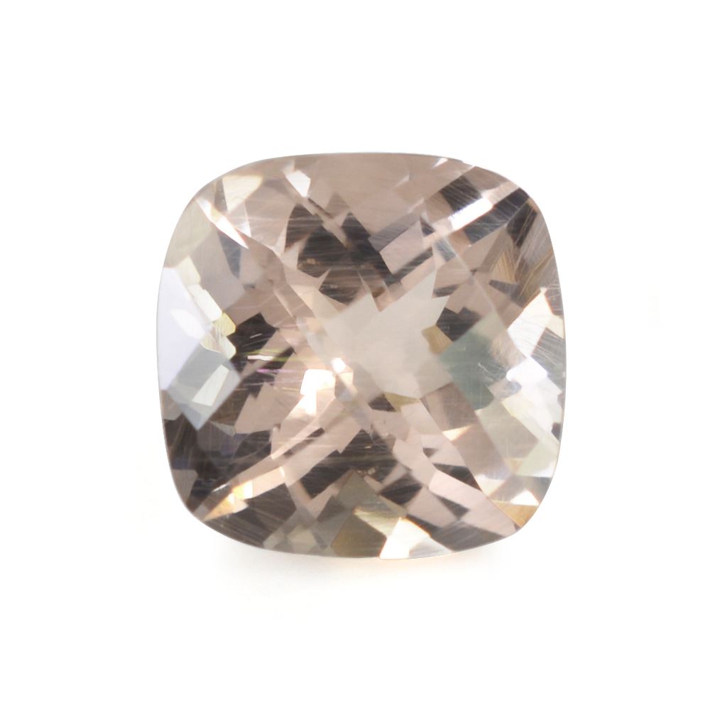 MORGANITE CHECKER CUT CUSHION (AA) (SI) 10MM 3.94 Cts.