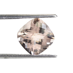 MORGANITE CHECKER CUT CUSHION (AA) (SI) 10MM 3.94 Cts.