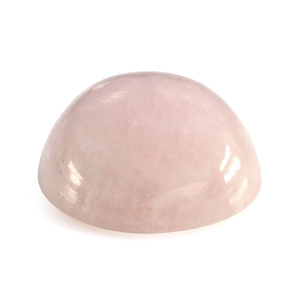 MILKY MORGANITE ROUND CAB (DARK) (SI) 14MM 9.50 Cts.