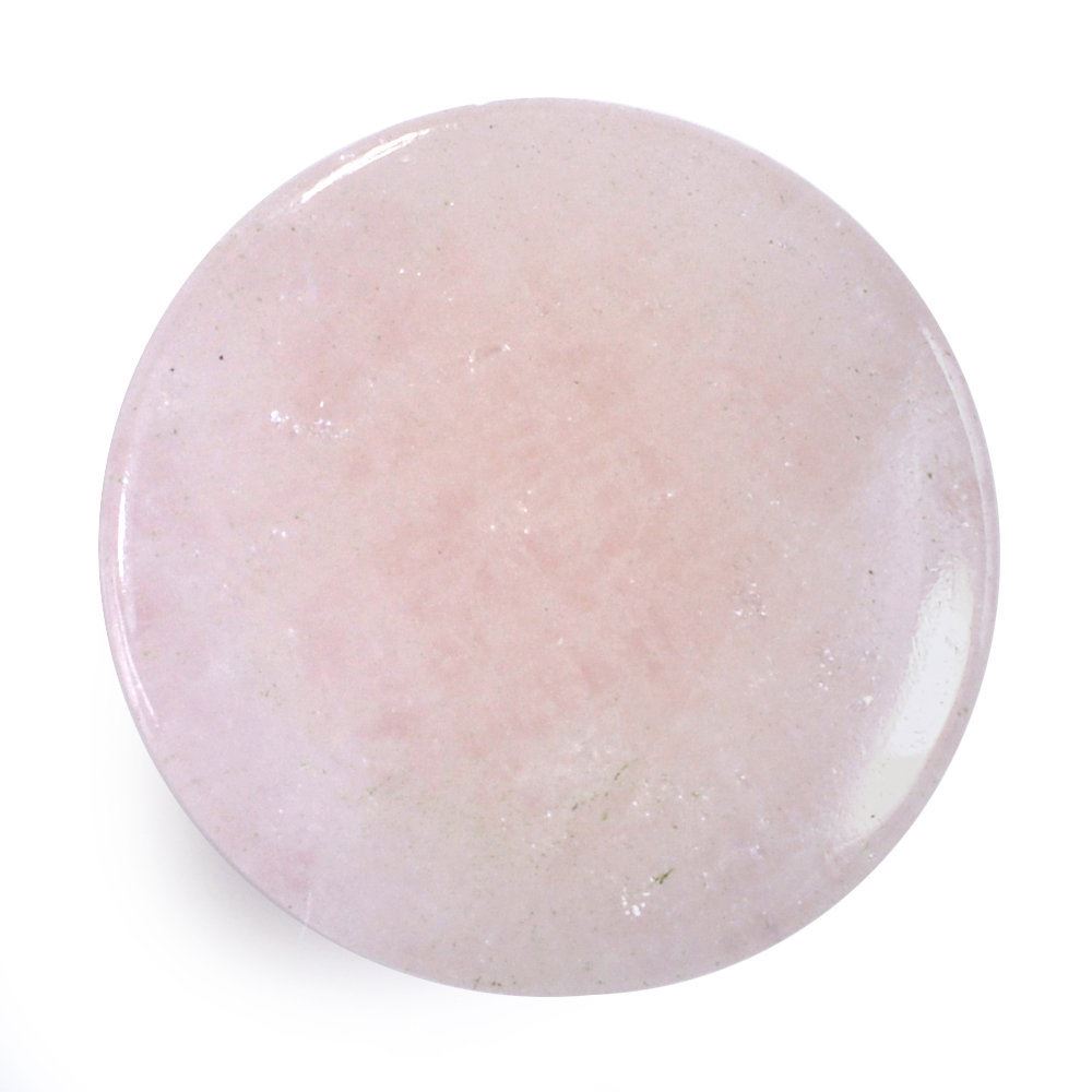 MILKY MORGANITE ROUND CAB (DARK) (SI) 14MM 9.50 Cts.