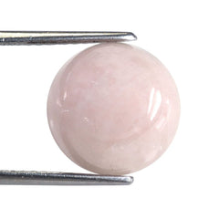 MILKY MORGANITE ROUND CAB (DARK) (SI) 14MM 9.50 Cts.