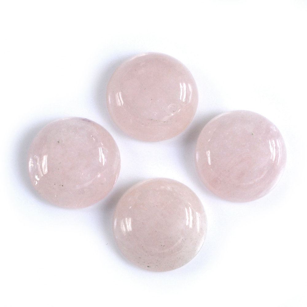 MILKY MORGANITE ROUND CAB (DARK) (SI) 10MM 3.75 Cts.