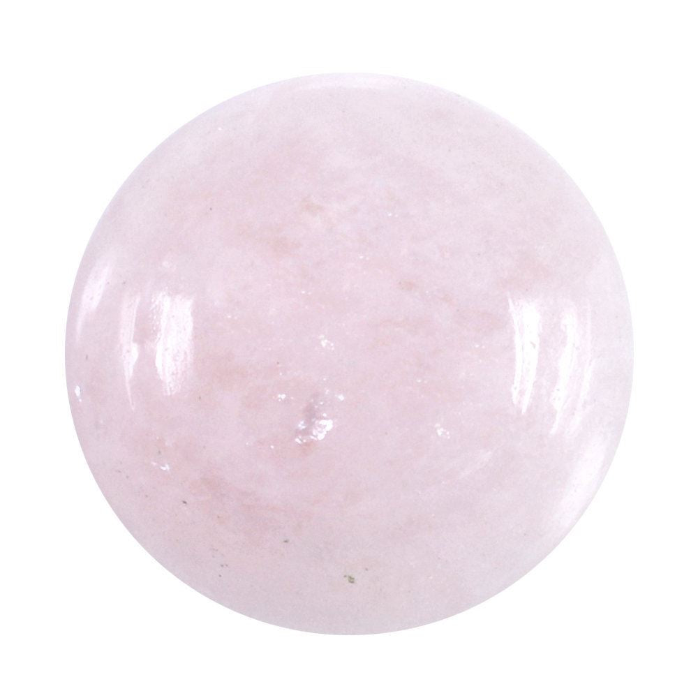 MILKY MORGANITE ROUND CAB (MEDIUM) (SI) 14MM 9.95 Cts.