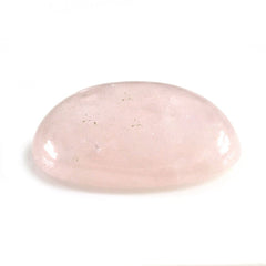 MILKY MORGANITE OVAL CAB (LITE) (SI) 14X10MM 5.49 Cts.