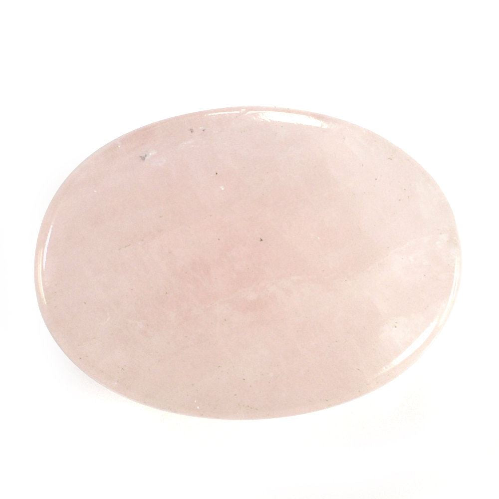 MILKY MORGANITE OVAL CAB (LITE) (SI) 16X12MM 8.68 Cts.