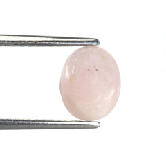 MILKY MORGANITE OVAL CAB (DARK) (SI) 10X8MM 2.39 Cts.