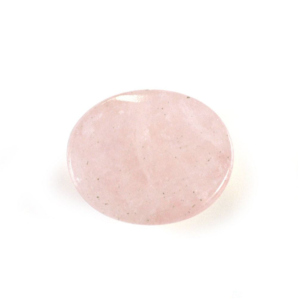 MILKY MORGANITE OVAL CAB (DARK) (SI) 12X10MM 4.74 Cts.