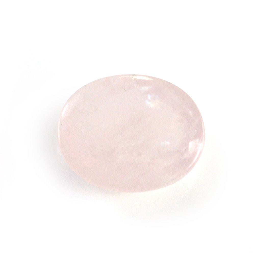 MILKY MORGANITE OVAL CAB (MEDIUM) (SI) 10X8MM 2.39 Cts.