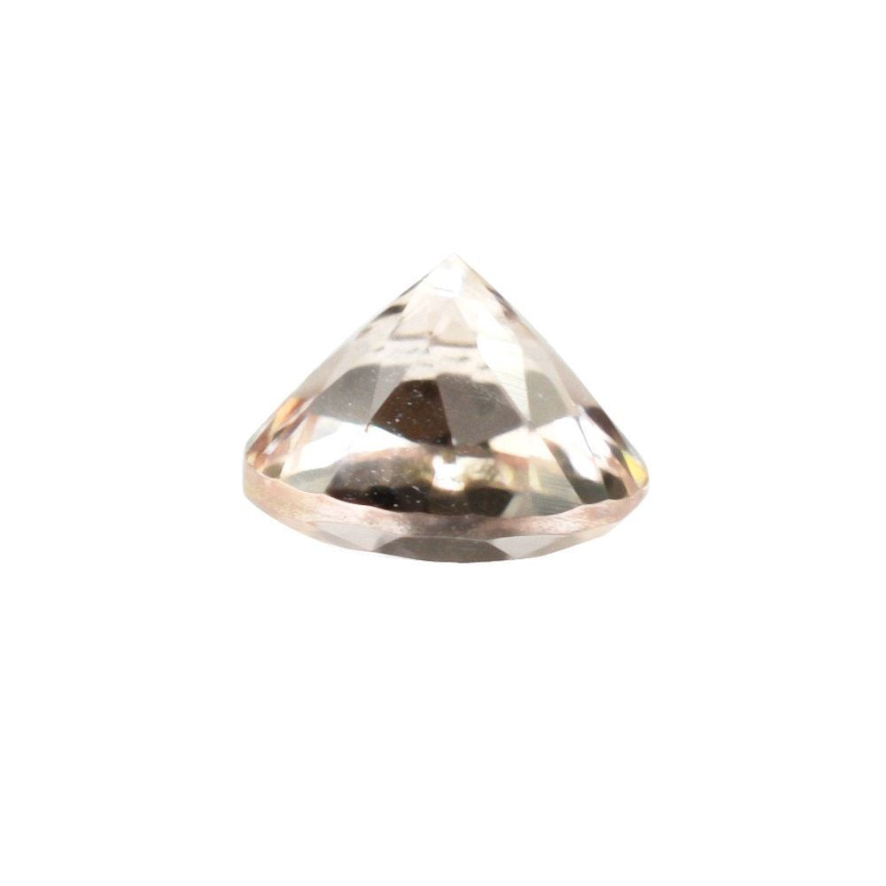 PEACH MORGANITE CUT ROUND (AA/HI) 6MM 0.74 Cts.