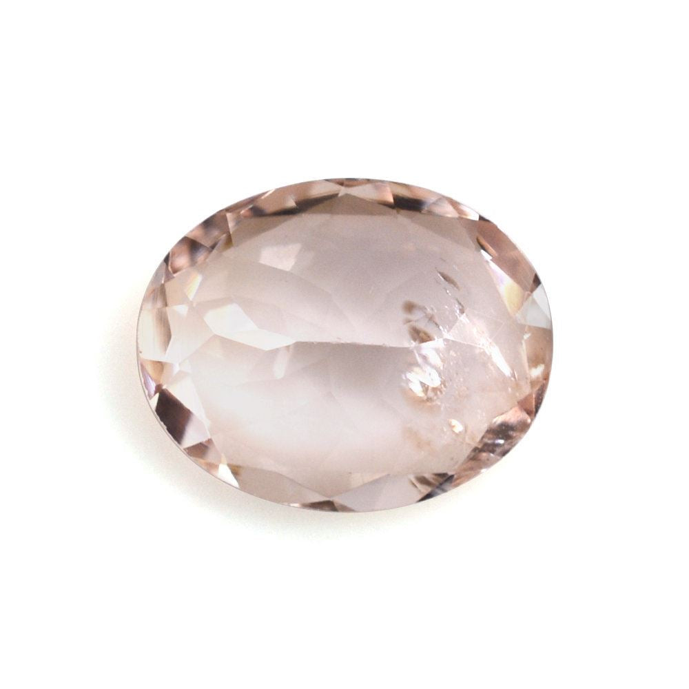 PEACH MORGANITE CUT OVAL (AA/HI) 11X9MM 3.04 Cts.