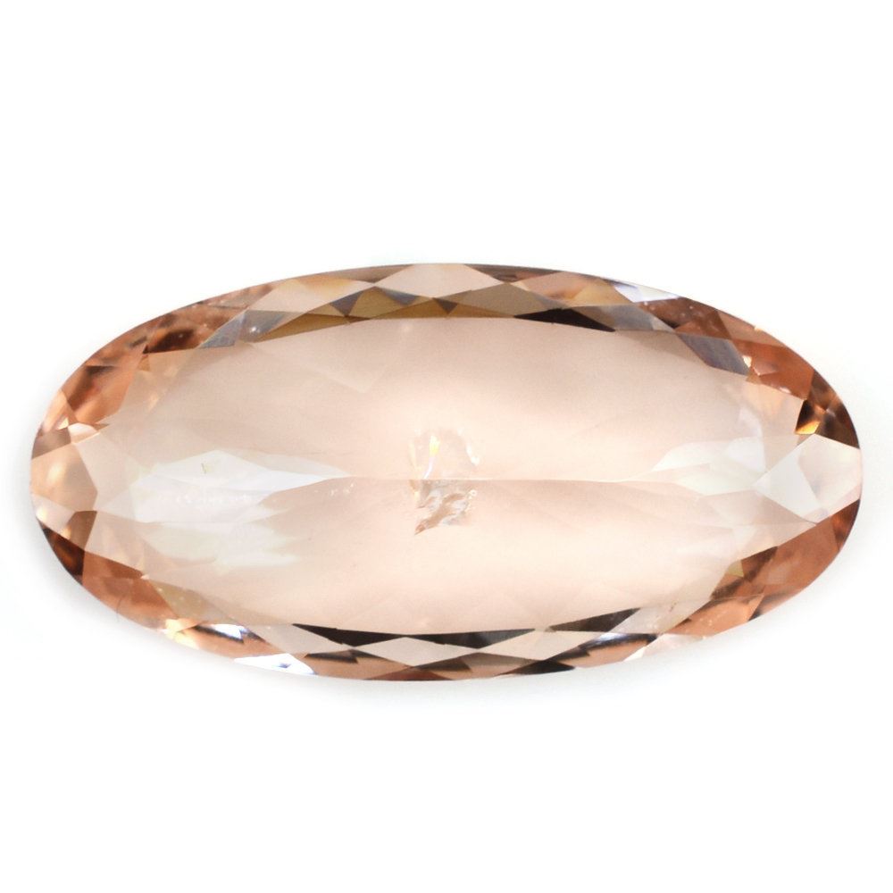 PEACH MORGANITE CUT OVAL (AAA/SI) 20X10MM 6.59 Cts.